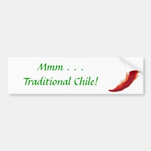 Traditional Chile Bumper Sticker