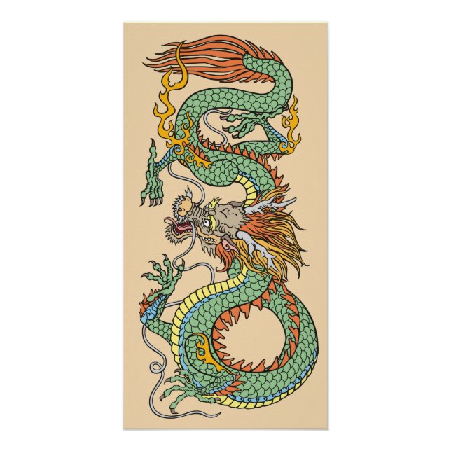 Traditional Chinese dragon Poster (Front)