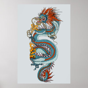 Traditional Chinese dragon Poster
