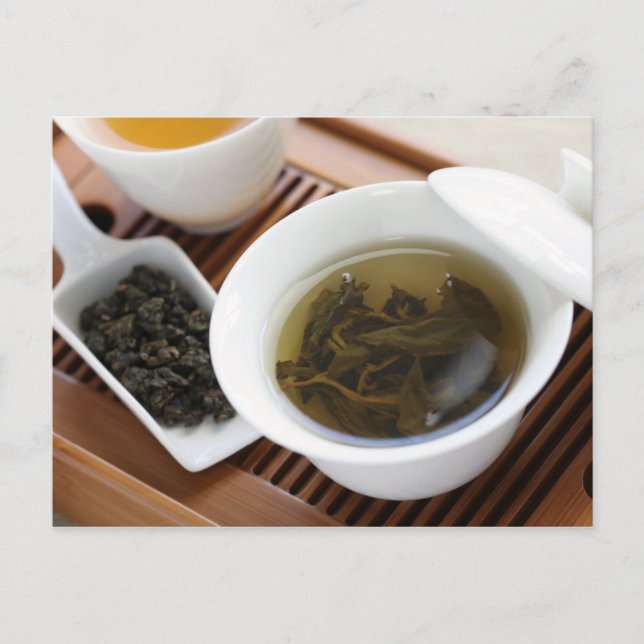 Traditional Chinese tea ceremony: oolong tea Postcard (Front)