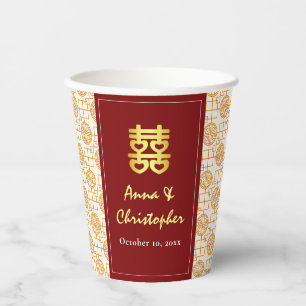 Traditional Chinese wedding peranakan Paper Cups