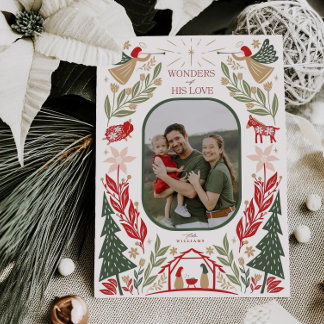 Traditional Christian Christmas Nativity Card