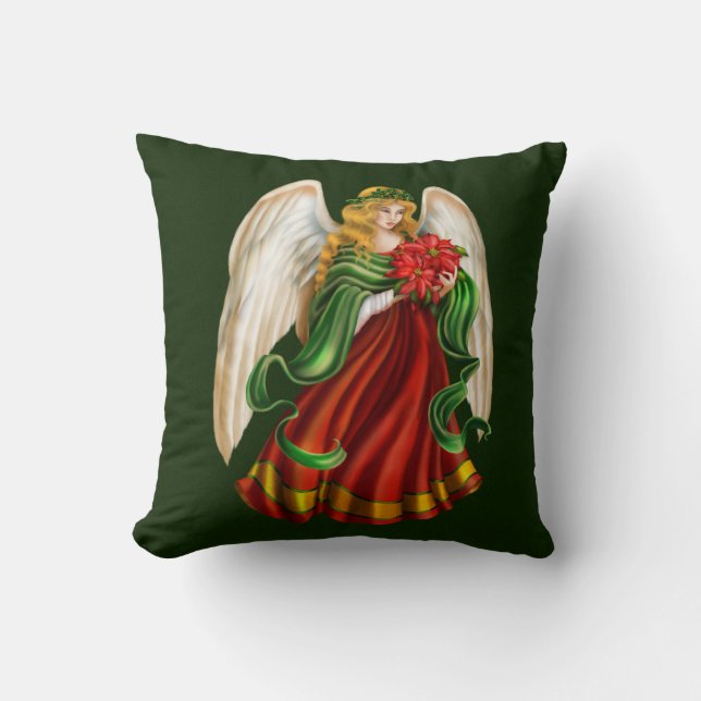 Traditional Christmas Angel Cushion (Front)