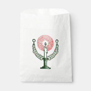 Traditional Christmas Candle Favour Bag