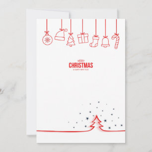 Traditional Christmas Card Merry Christmas in st
