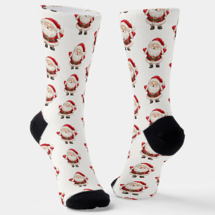 Traditional Christmas Festive Jolly Santa Socks