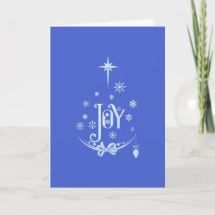 Traditional Christmas Heartfelt Sentiment of Joy  Card