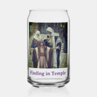 Traditional Christmas Joyful Mysteries Can Glass