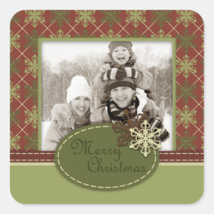 Traditional Christmas Photo Sticker