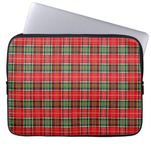Traditional Christmas Plaid Laptop Sleeve