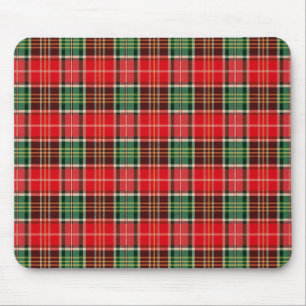 Traditional Christmas Plaid Mouse Pad