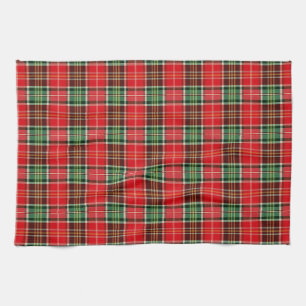 Traditional Christmas Plaid Tea Towel