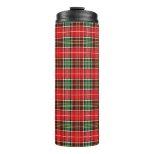 Traditional Christmas Plaid Thermal Tumbler