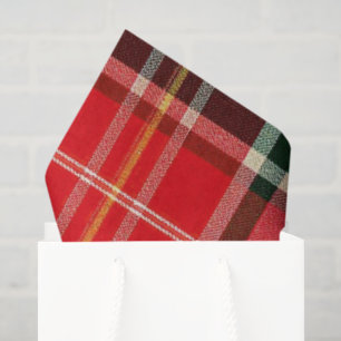 Traditional Christmas Plaid Tissue Paper