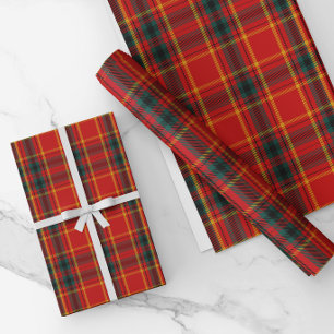 Traditional Christmas Red and Green Plaid Wrapping Paper