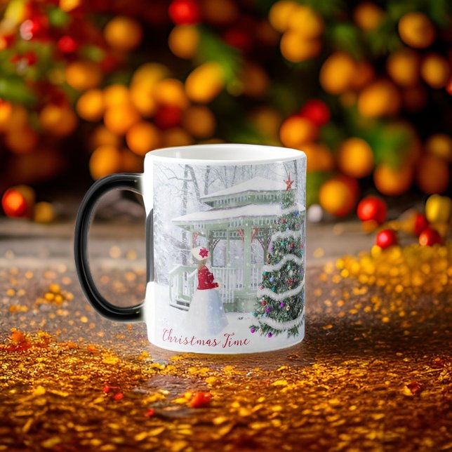 Traditional Christmas Time Script Snow Magic Mug (Creator Uploaded)