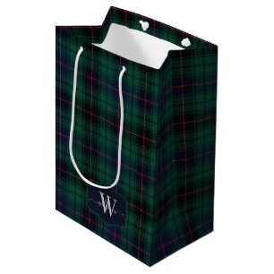 Traditional Clan Davidson Scottish Tartan Plaid Medium Gift Bag