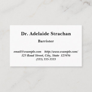 Traditional, Classic Business Card