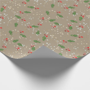 Traditional/Classic Christmas Floral Paper