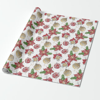 Traditional/Classic Christmas Ornaments Wrapping Paper