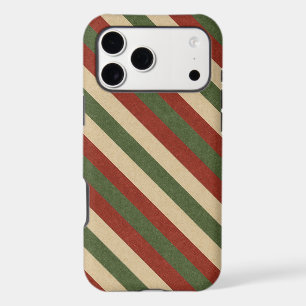 traditional colored Christmas striped