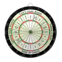 Traditional Colour Combo Personal Regulation  Dartboard