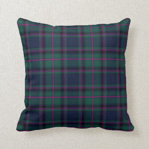 Traditional Cooper Clan Tartan Plaid Cushion