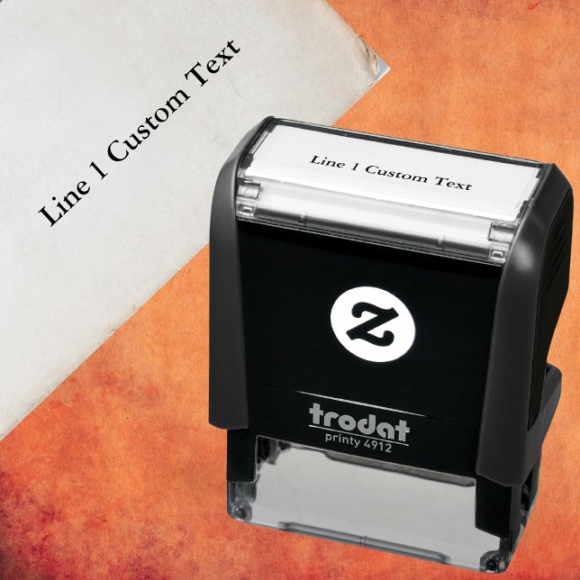 Traditional Custom Business 1 Line of Serif Text Self-inking Stamp (Creator Uploaded)