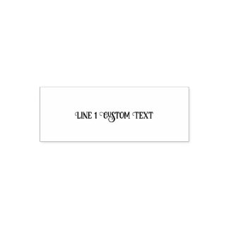 Traditional Custom Business 1 Line of Serif Text Self-inking Stamp