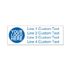 Traditional Custom Business 4 Lines With Logo