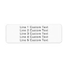 Traditional Custom Business 5 Lines of Serif Text