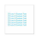 Traditional Custom Business 6 Lines Checkbox