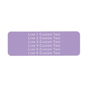 Traditional Custom Business 6 Lines of Serif Text Return Address Label