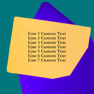 Traditional Custom Business 7 Lines of Serif Text Self-inking Stamp