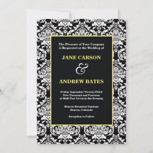 Traditional Damask Invitation