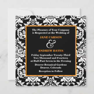 Traditional Damask Invitation