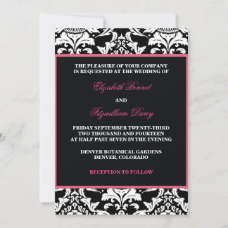 Traditional Damask Invitation