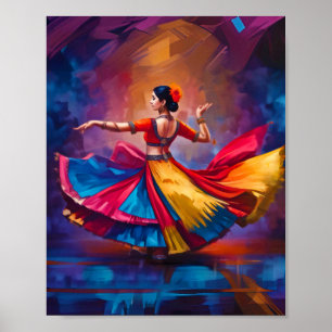 Traditional dancer Print, Poster Paper (Matte)