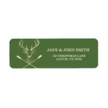Traditional Deer Hunting Address Arrows Labels