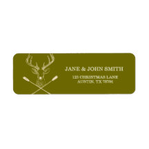 Traditional Deer Hunting Address Arrows Labels