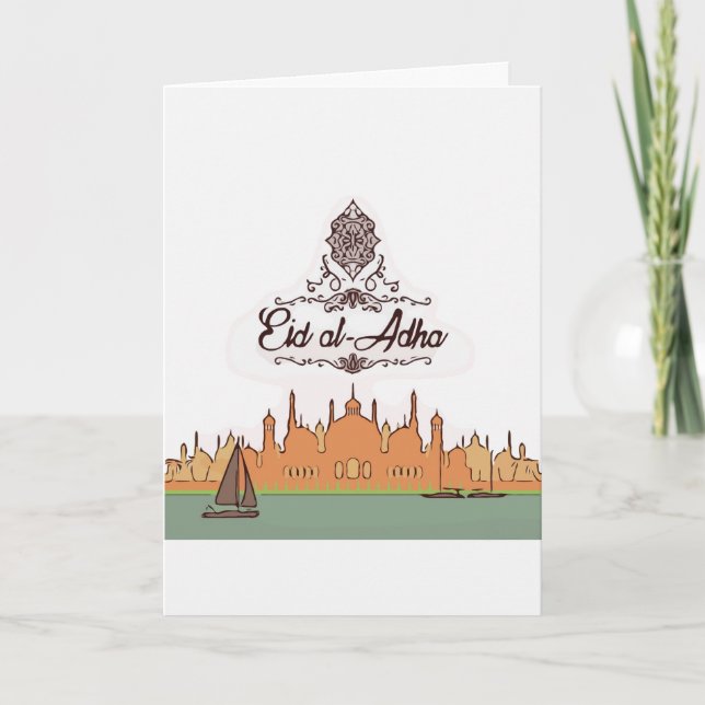 Traditional design Eid card (Front)