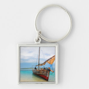 Traditional Dhow, Zanzibar, Tanzania Key Ring