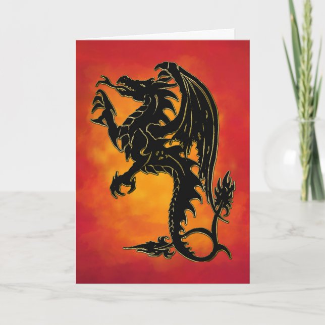 Traditional Draagon Greeting Card (Front)