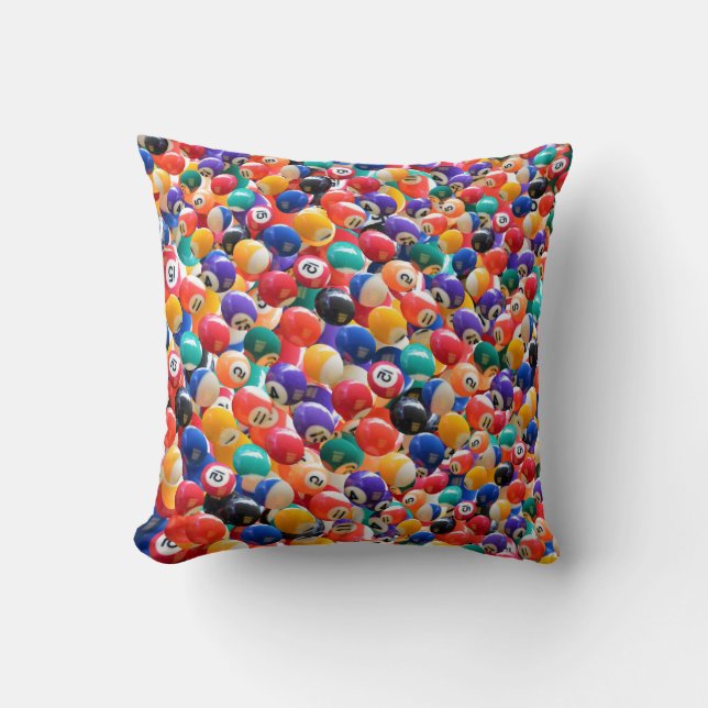 Traditional Eightball Colours,  Cushion (Front)