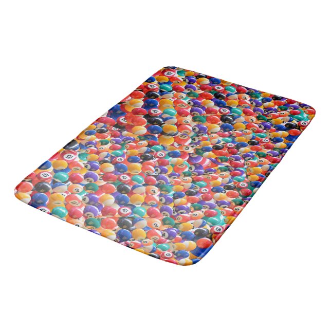 Traditional Eightball Colours Large Bathmat (Angled)