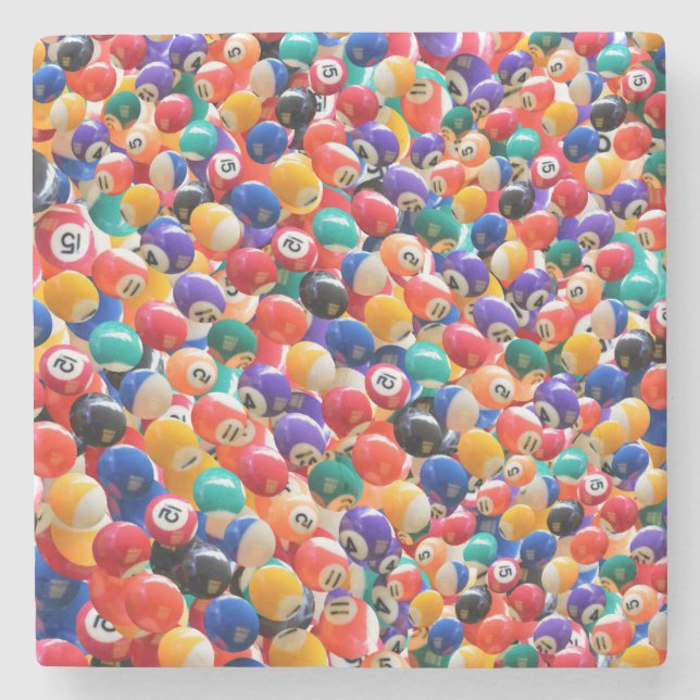 Traditional Eightball Colours, Stone Coaster (Front)