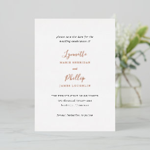 Traditional Elegant Wedding Save the Date