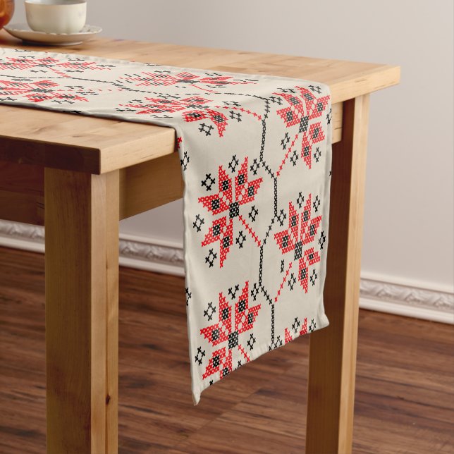  Traditional Embroidered Pattern Table Runner (In Situ)