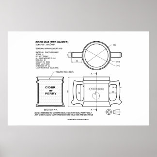 Traditional English Cider Mug Poster