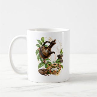 Traditional Ethiopian Coffee Ceremony Ceramic Mug